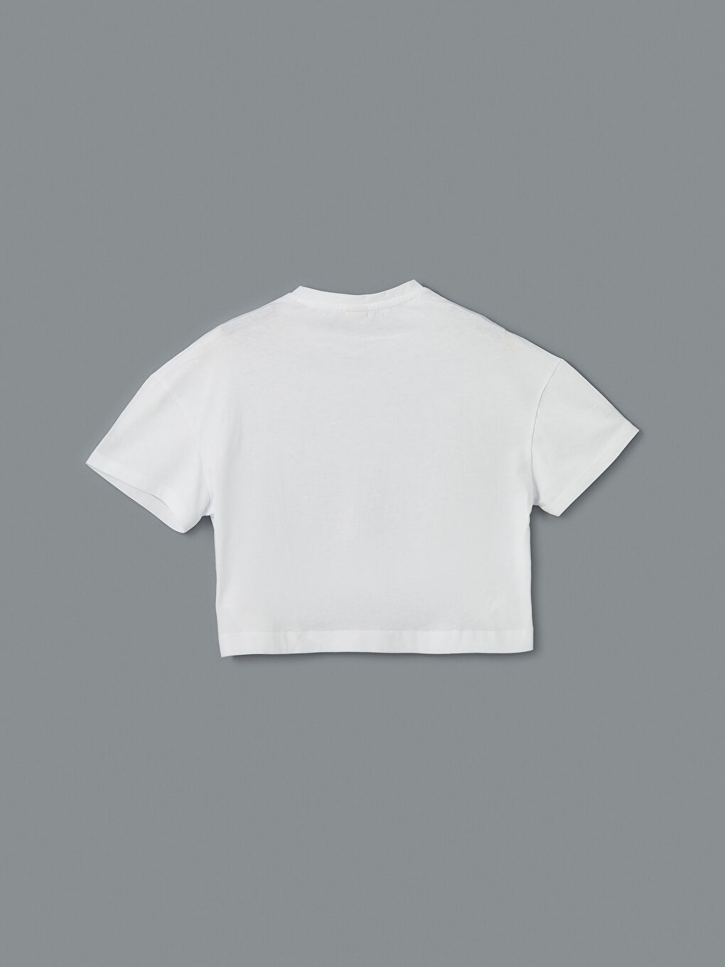 Crew Neck Miami Printed Girls' T-Shirt-1