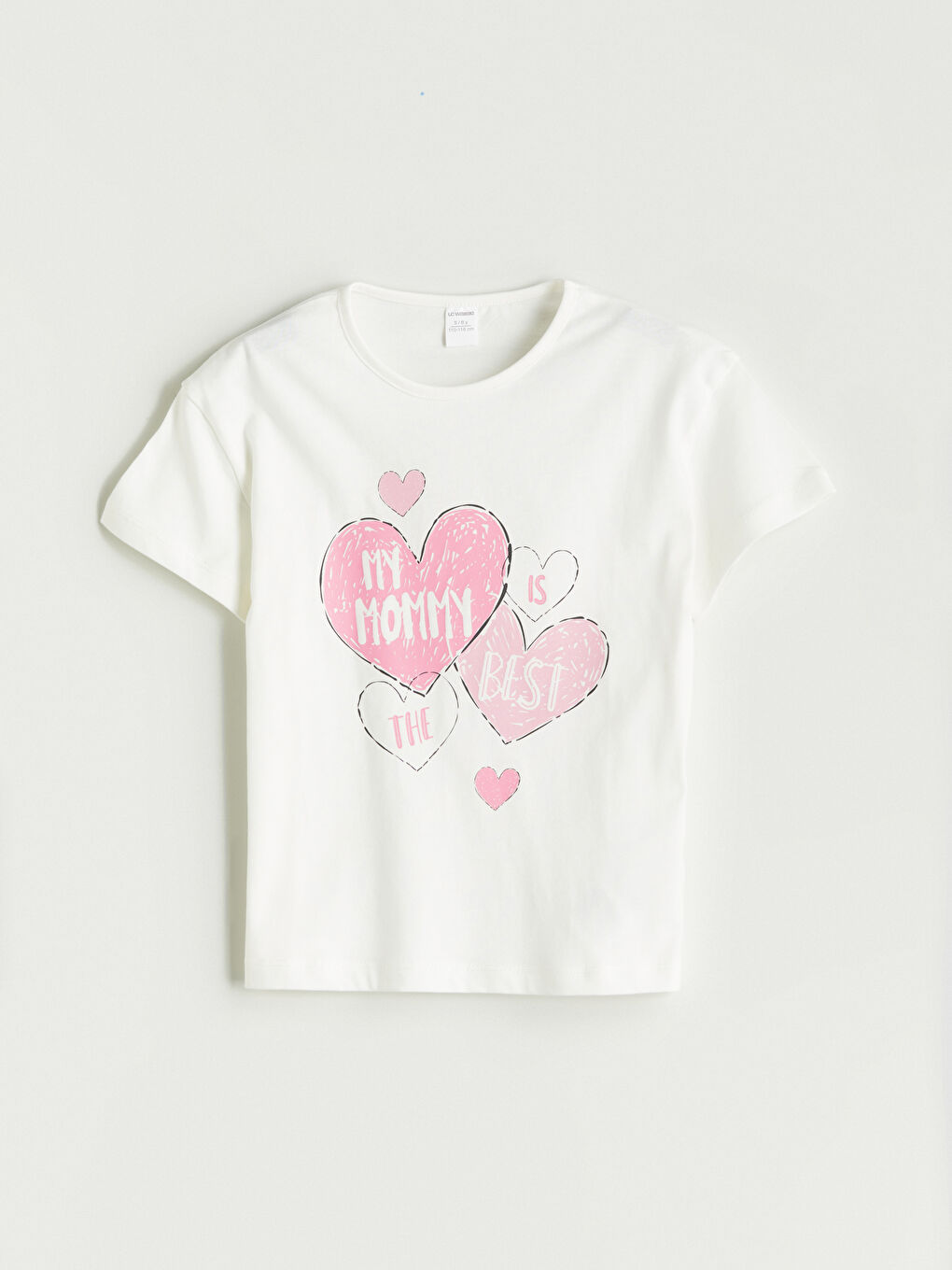 Crew Neck Printed Girls' T-Shirt -S5DG47Z1-R9J