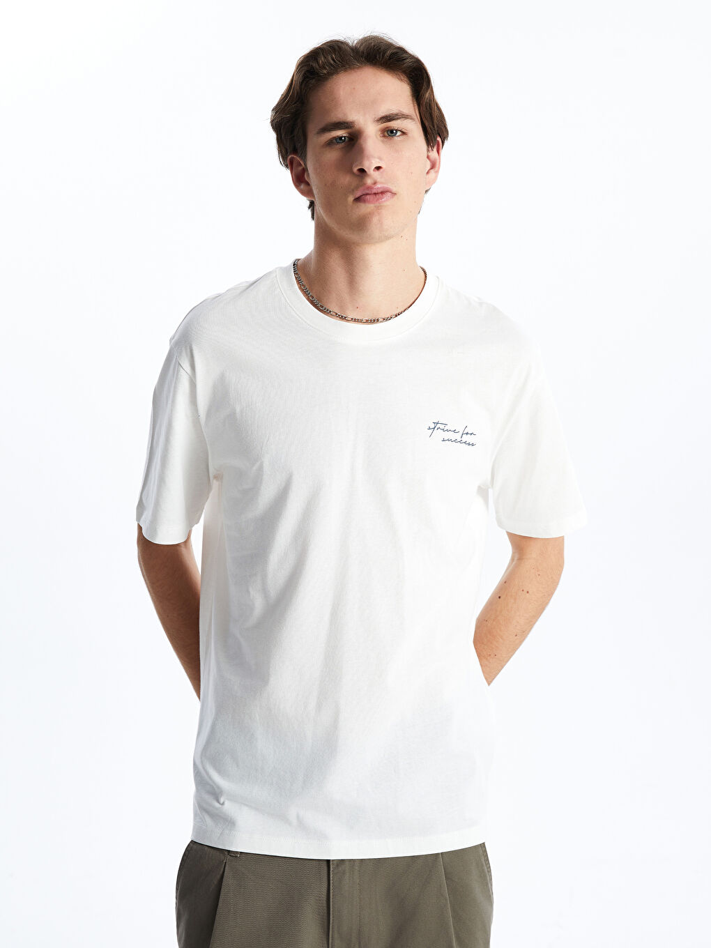 Crew Neck Printed Jersey Men's T-Shirt