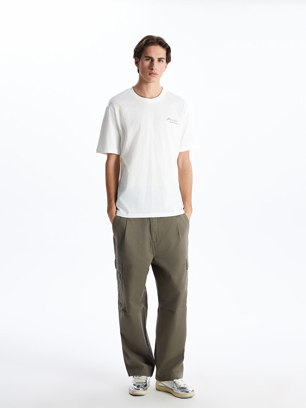 Crew Neck Printed Jersey Men's T-Shirt-1