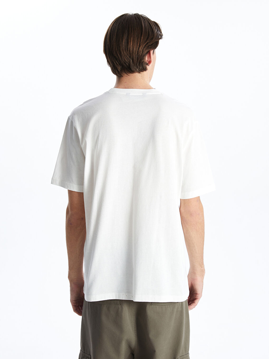 Crew Neck Printed Jersey Men's T-Shirt-3