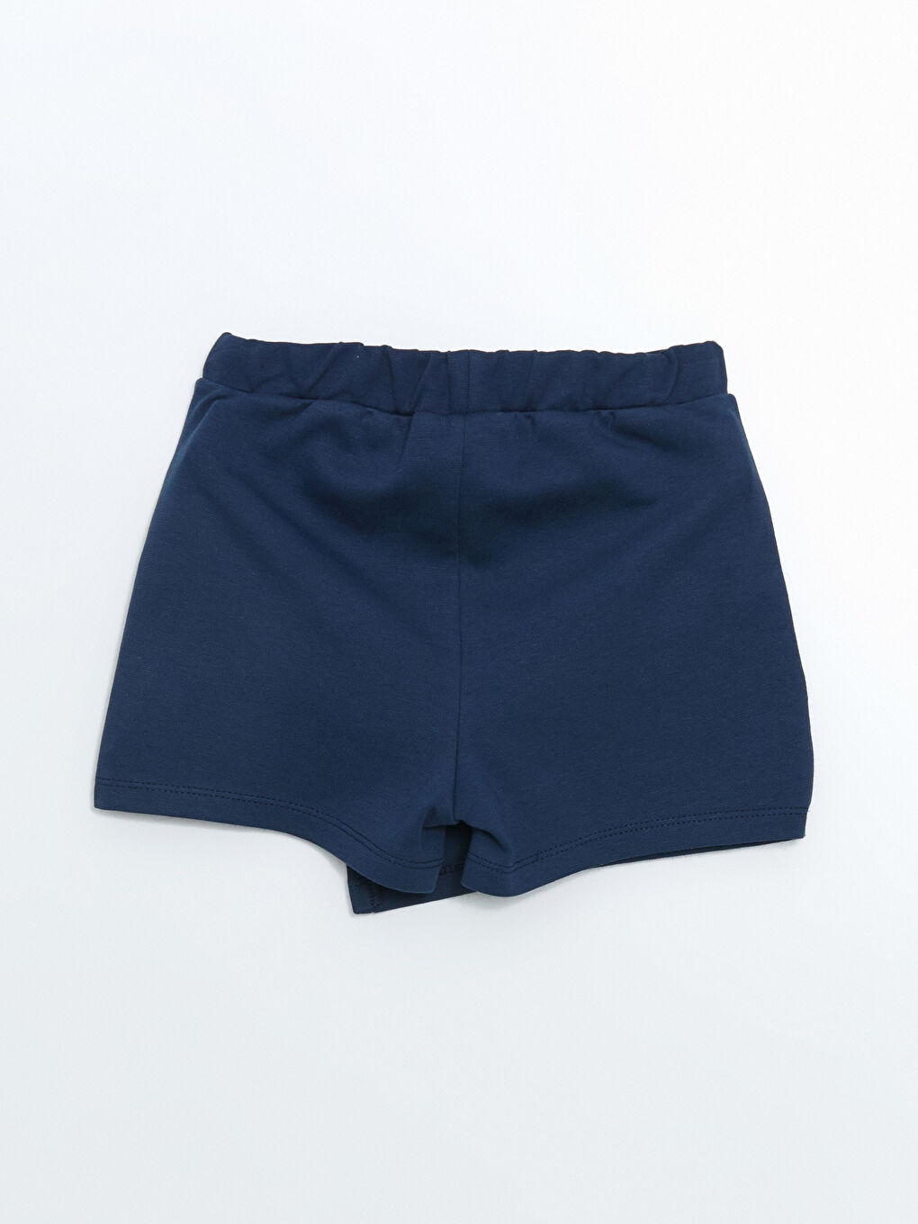 Lacivert Fırfırlı Çizgili Kız Çocuk Tişört ve Şort Etek 2'li-6