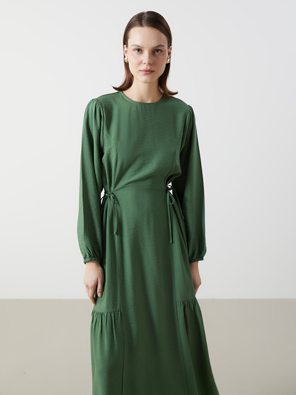 Rochie Simplă Plisată pentru Femei-1