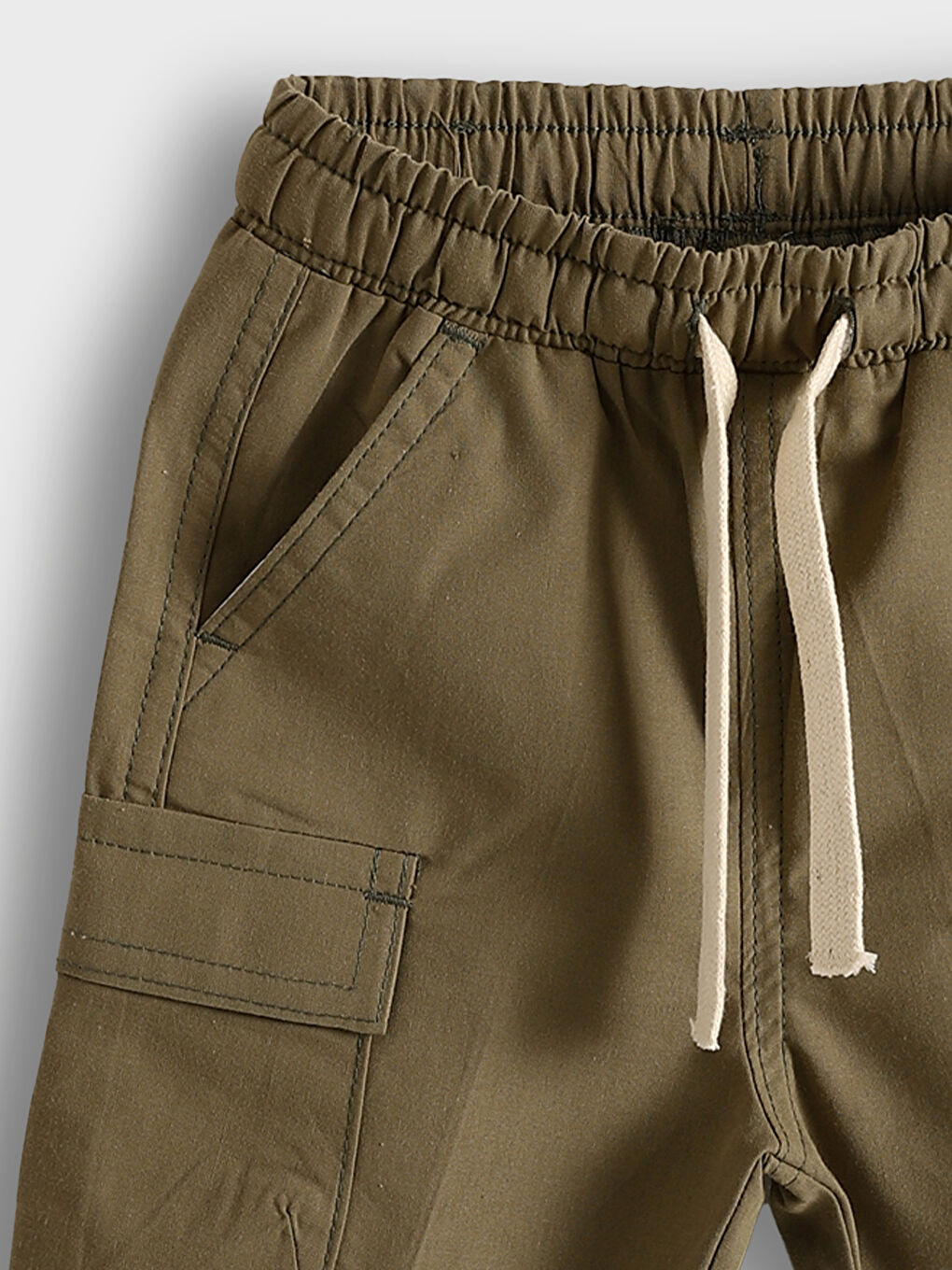 Elastic Waist Boys' Cargo Shorts-2