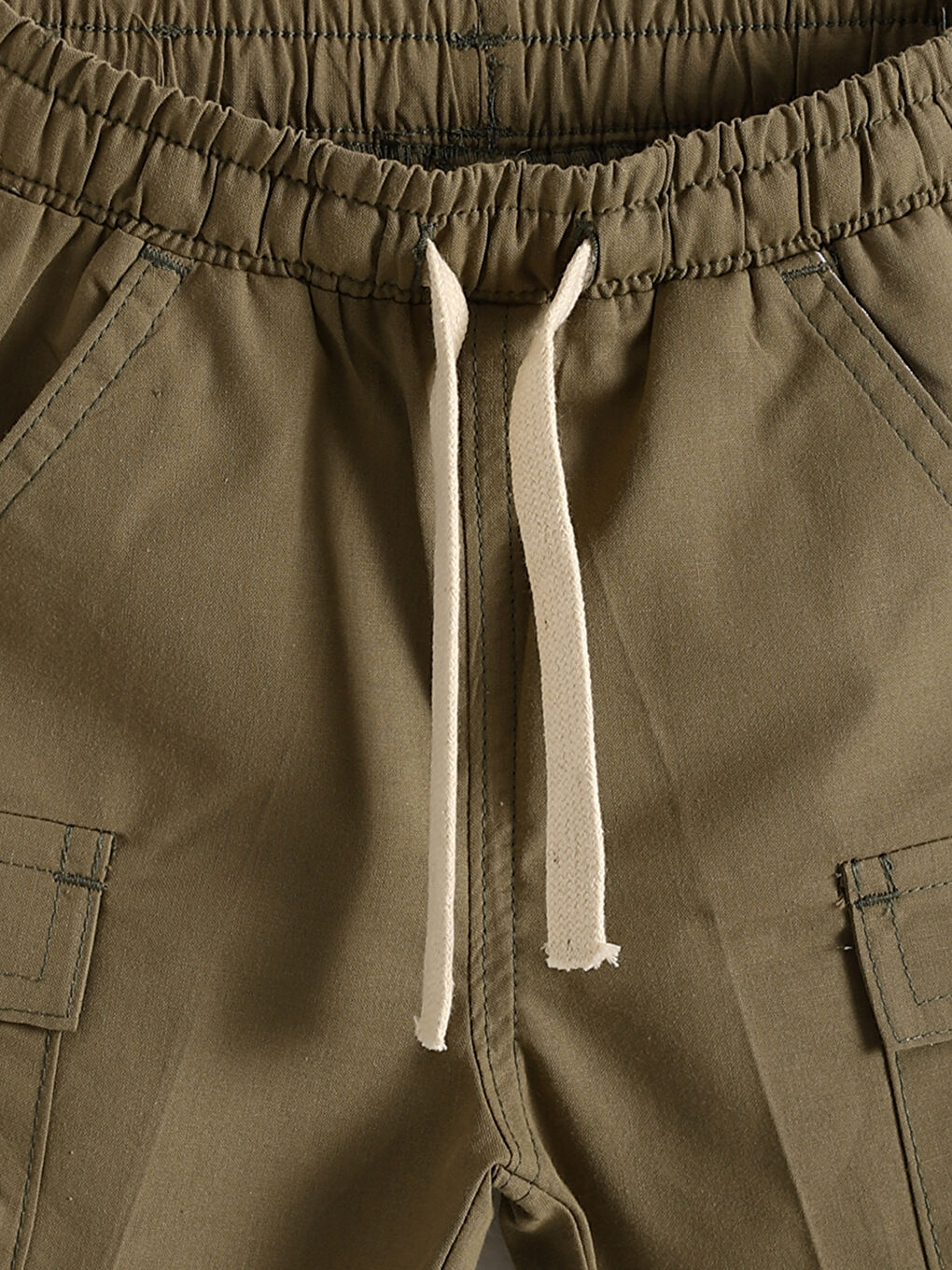 Elastic Waist Boys' Cargo Shorts-3