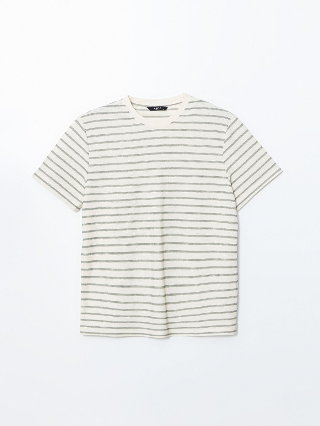Crew Neck Striped Jersey Men's T-Shirt -S5DG91Z8-LFT