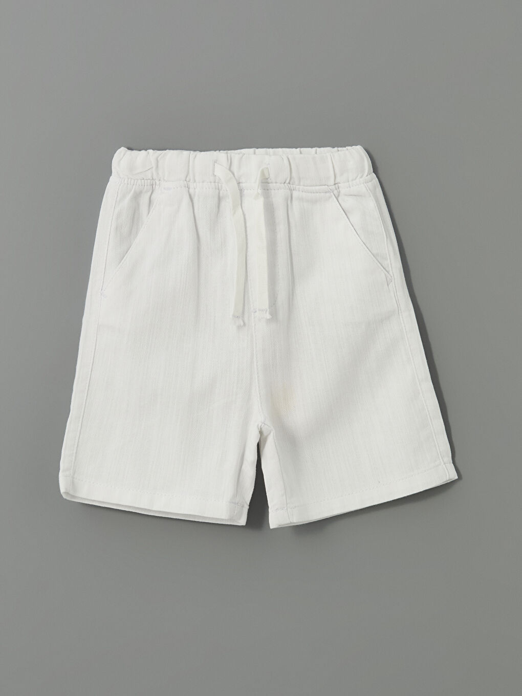 Shorts en Gabardine à Taille Élastiquée pour Garçons