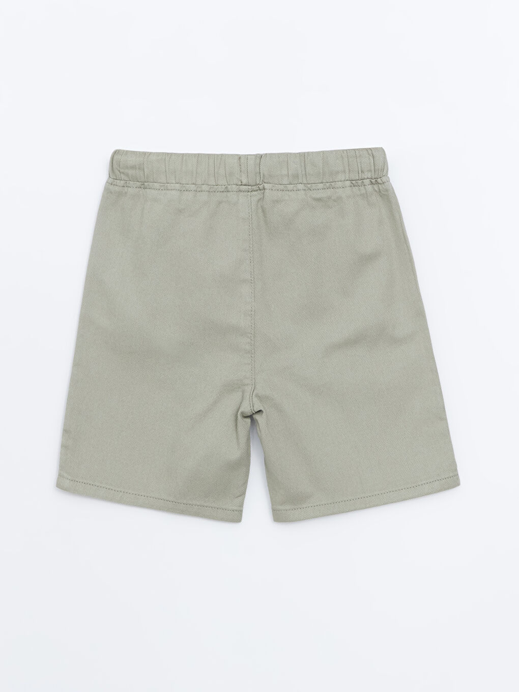 Shorts Basiques en Gabardine à Taille Élastiquée pour Garçons-3