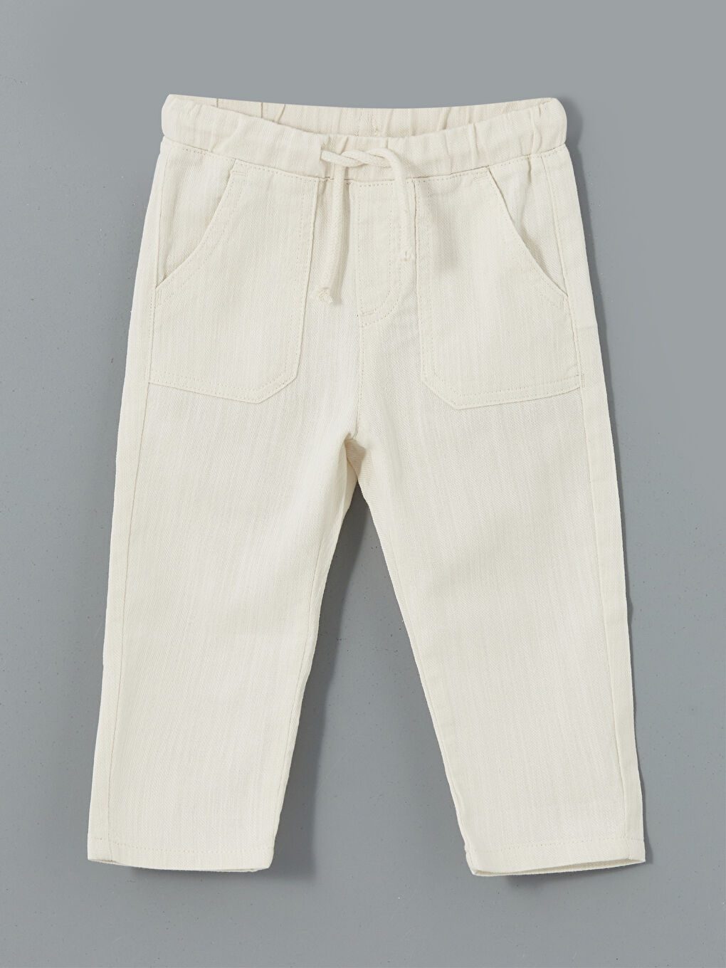 LCW Kids Elasticated Waist Gabardine Baby Boys' Trousers -S5DG97Z1-QVK