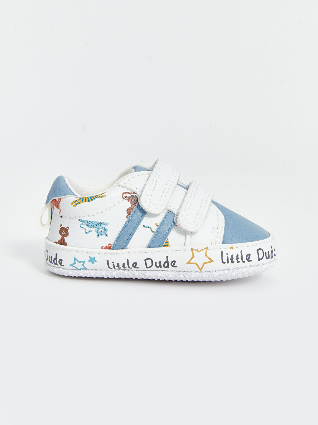 Printed Hook and Loop Baby Boy First Step Shoes -S5DH10Z1-J5F
