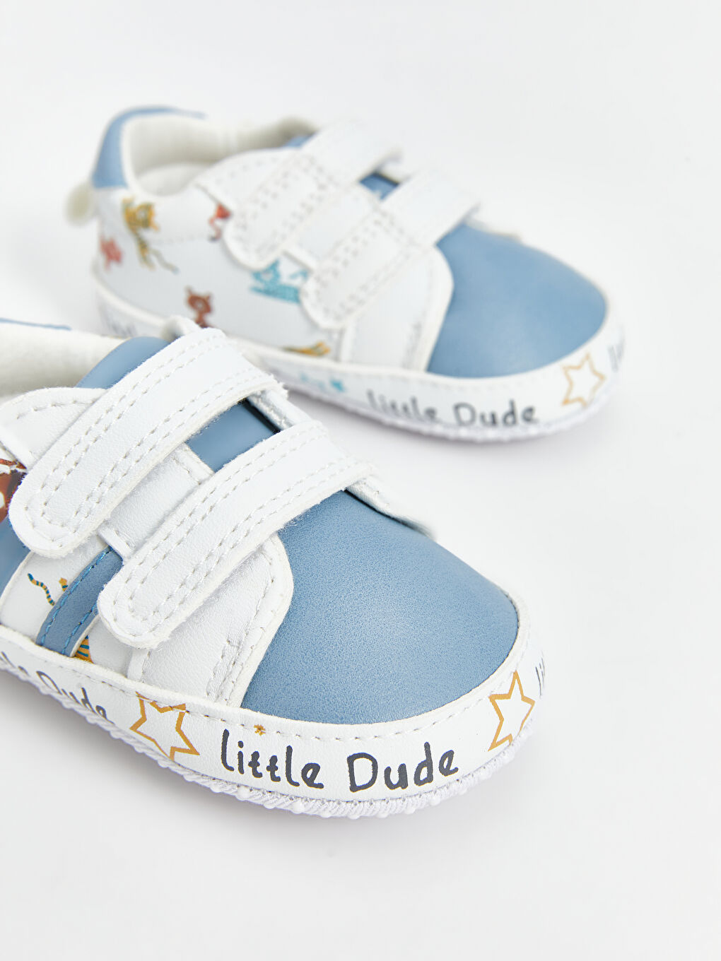 Printed Hook and Loop Baby Boy First Step Shoes -S5DH10Z1-J5F