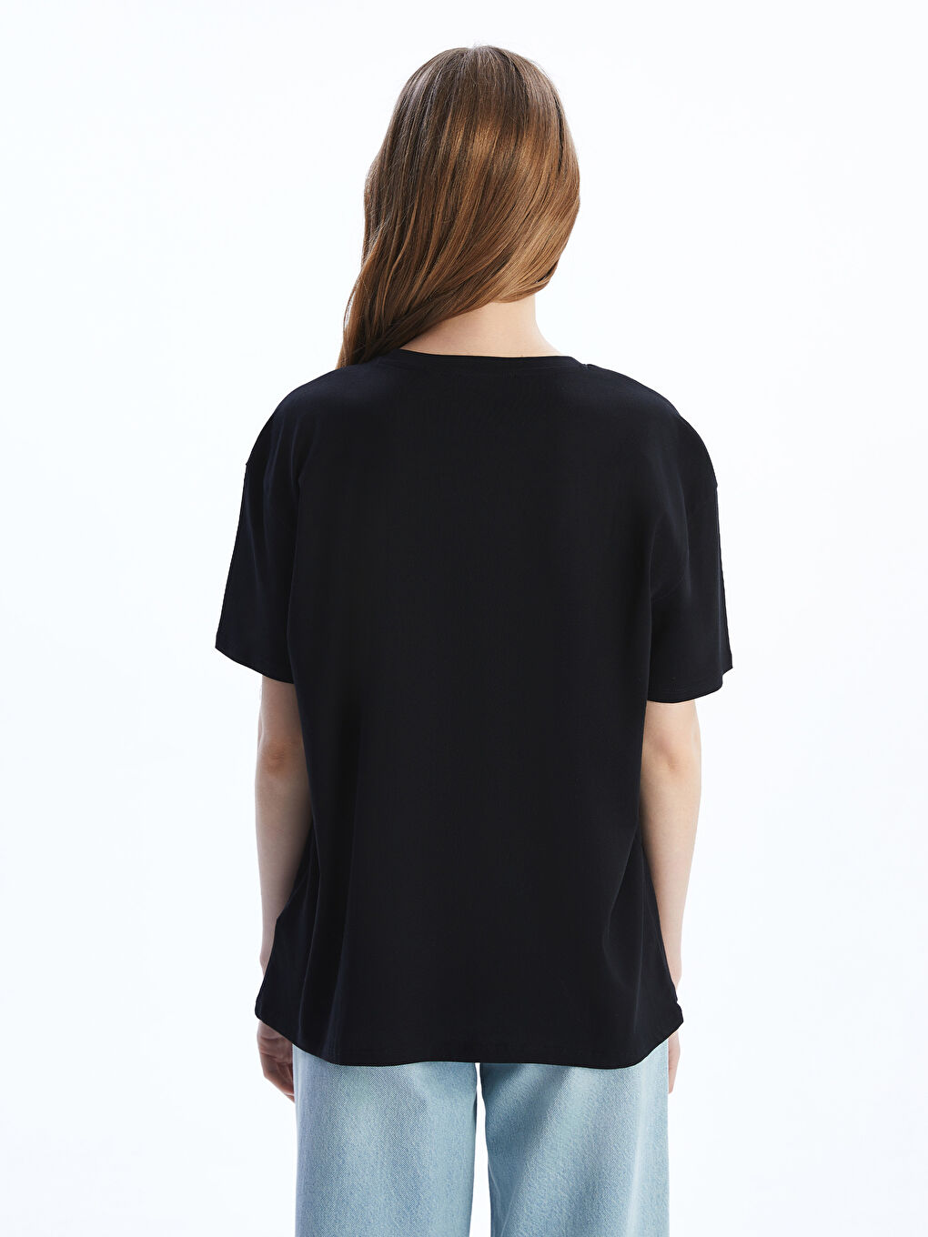Crew Neck Mickey Mouse Printed Women's T-Shirt -S5DH30Z8-CVL