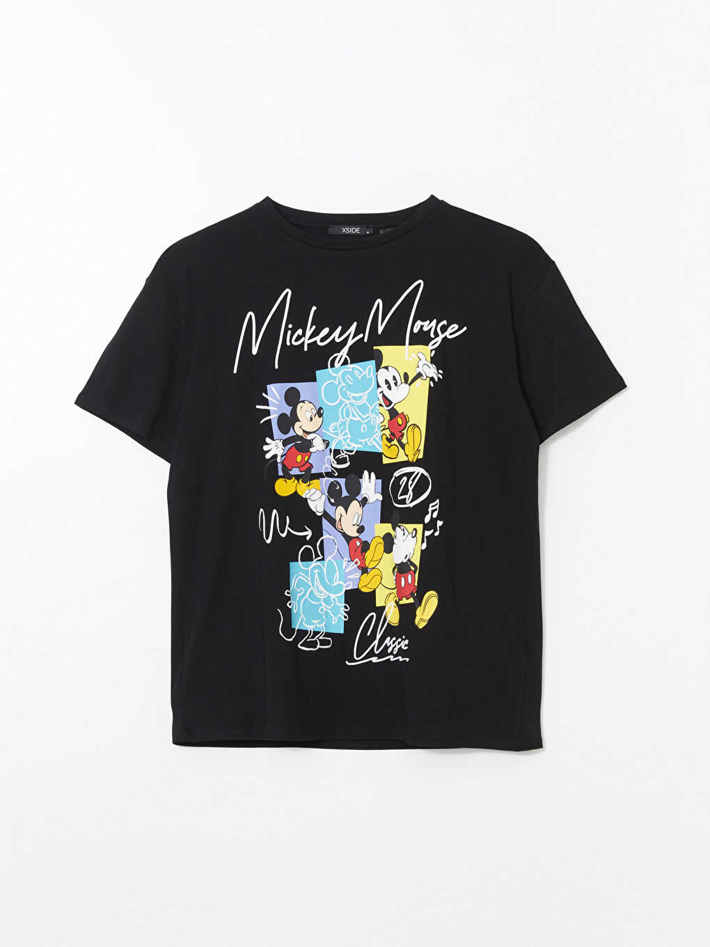Crew Neck Mickey Mouse Printed Women's T-Shirt -S5DH30Z8-CVL