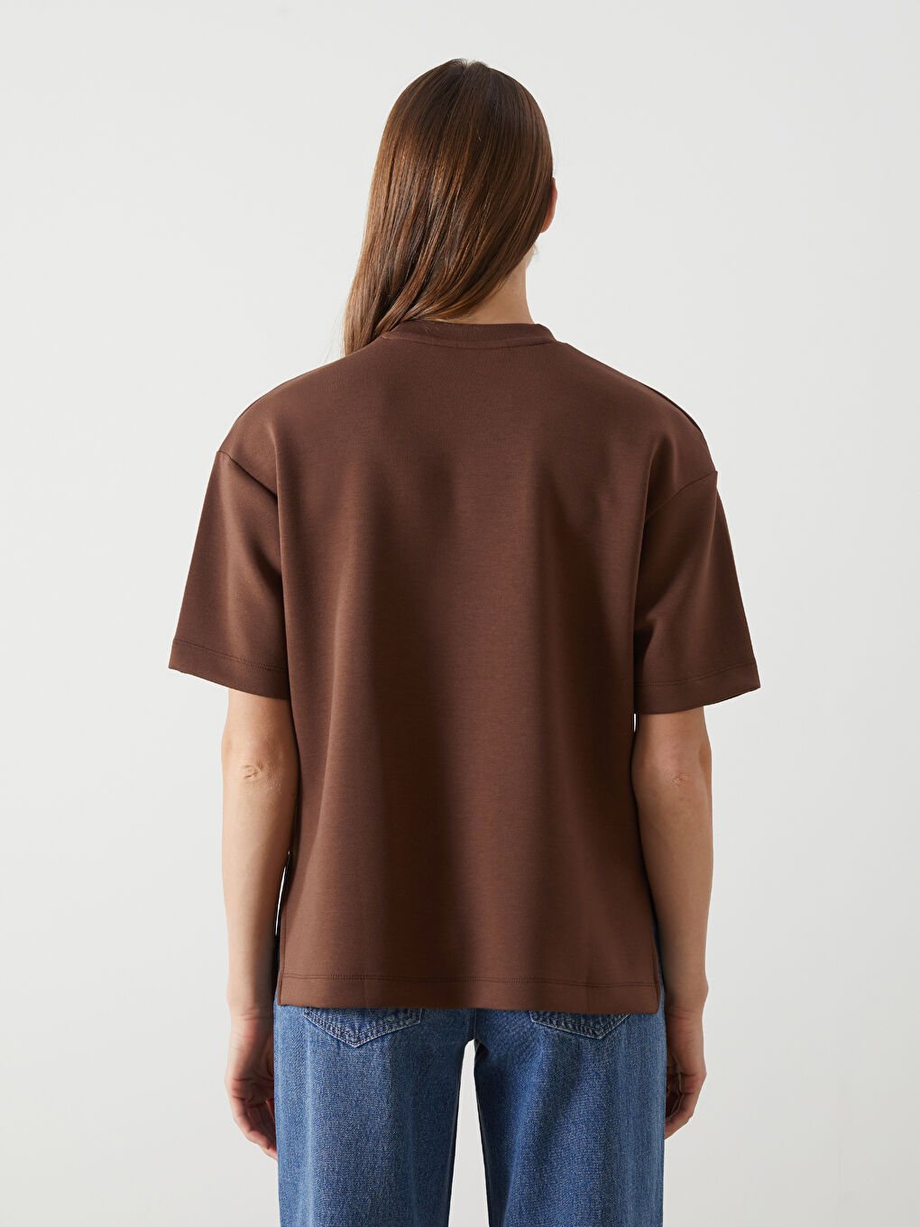 Crew Neck Printed Oversize Women's T-Shirt -S5DH54Z8-L0C