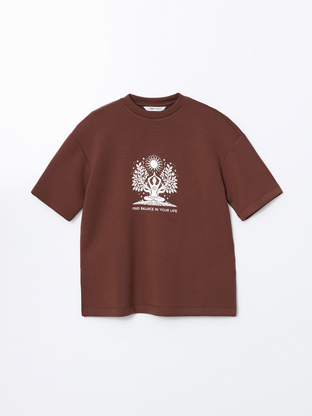 Crew Neck Printed Oversize Women's T-Shirt -S5DH54Z8-L0C