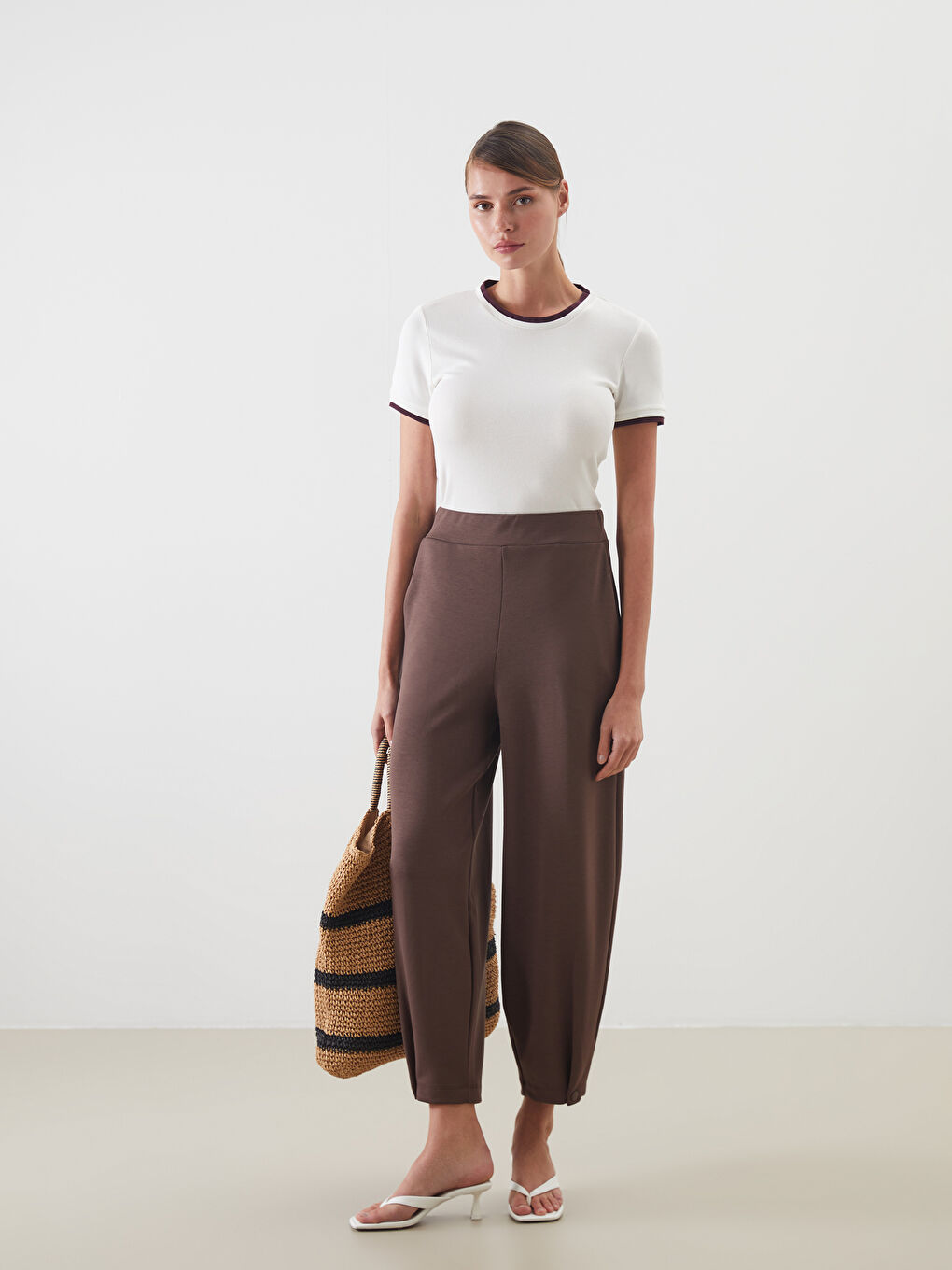 Women's Sweatpants with Elastic Waist -S5DH56Z8-R3C