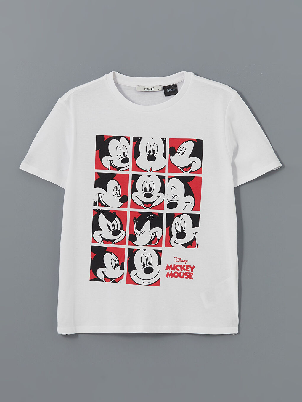 Crew Neck Mickey Mouse Printed Women's T-Shirt -S5DH67Z8-Q6K