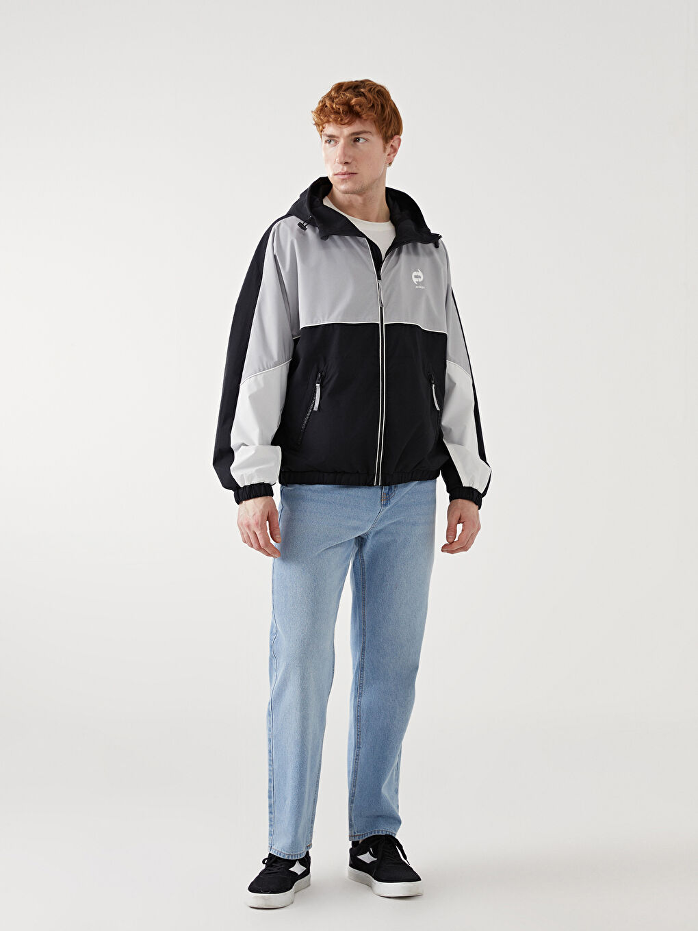 Relaxed Fit Hooded Men's Thin Coat -S5DH69Z8-CVL