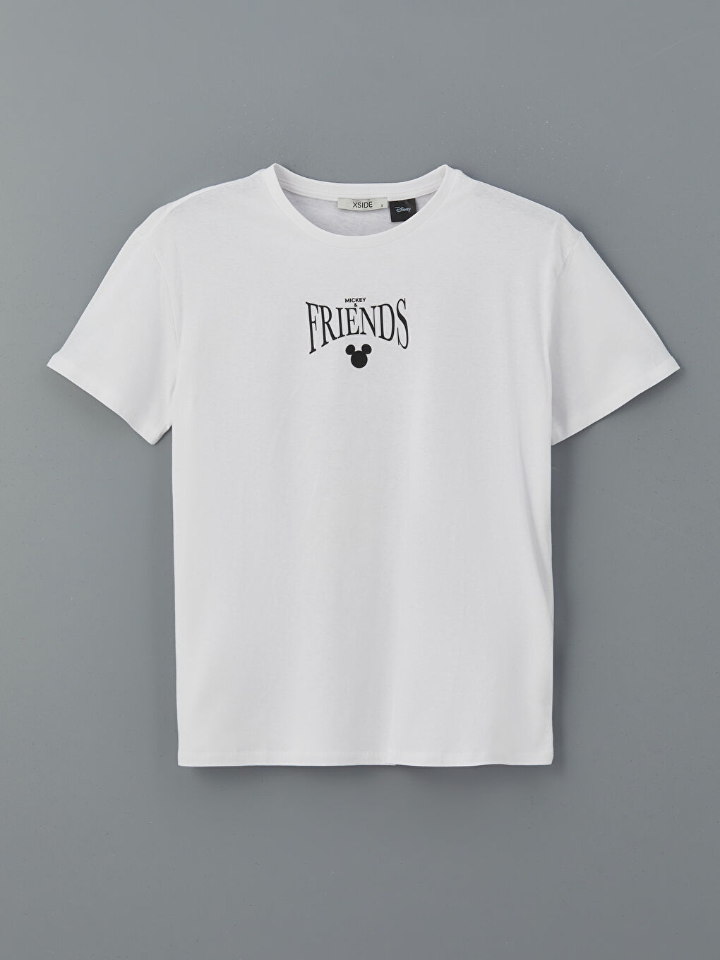 Crew Neck Mickey Mouse Printed Women's T-Shirt -S5DH81Z8-Q6K