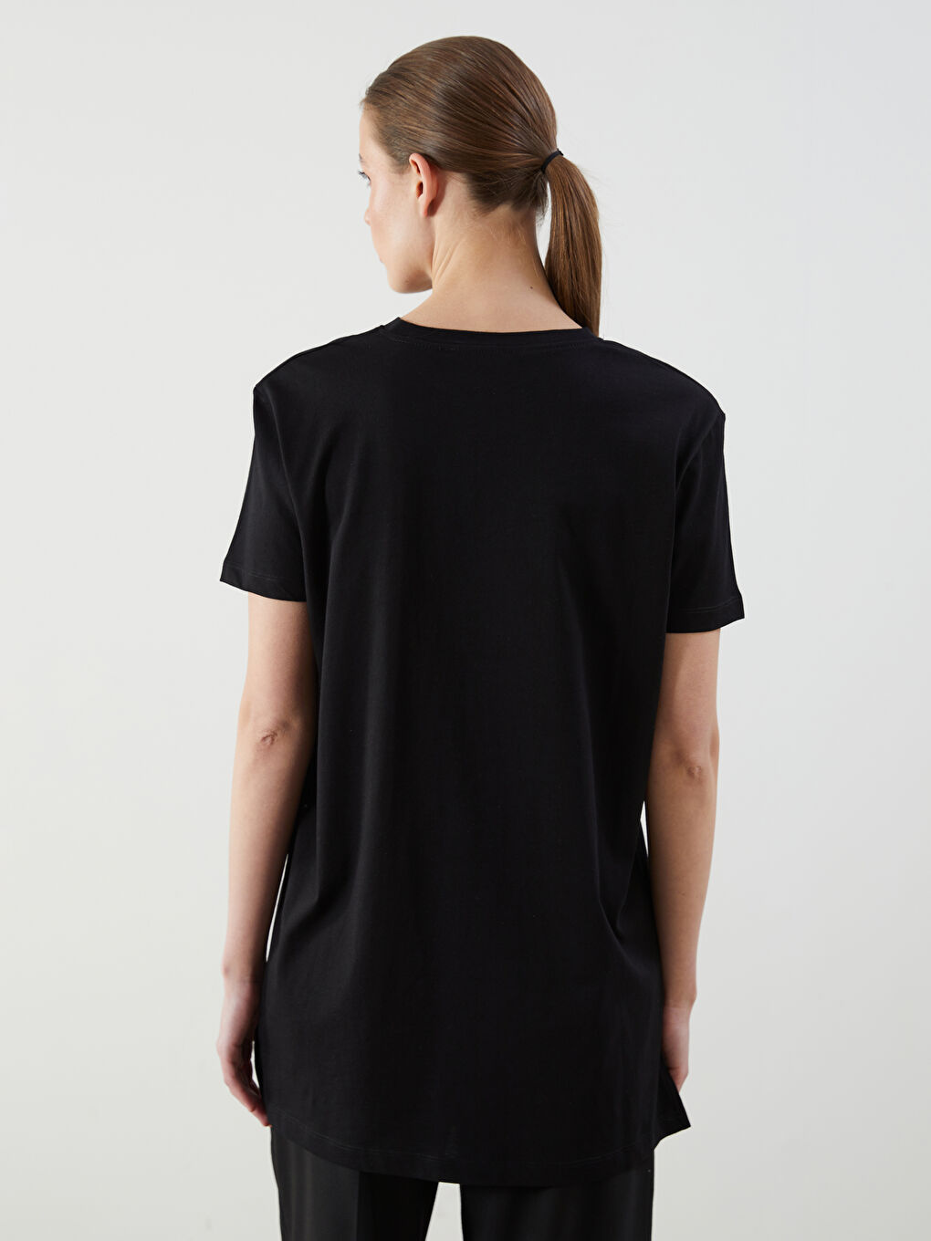 Crew Neck Printed Women's T-Shirt -S5DH94Z8-CVL