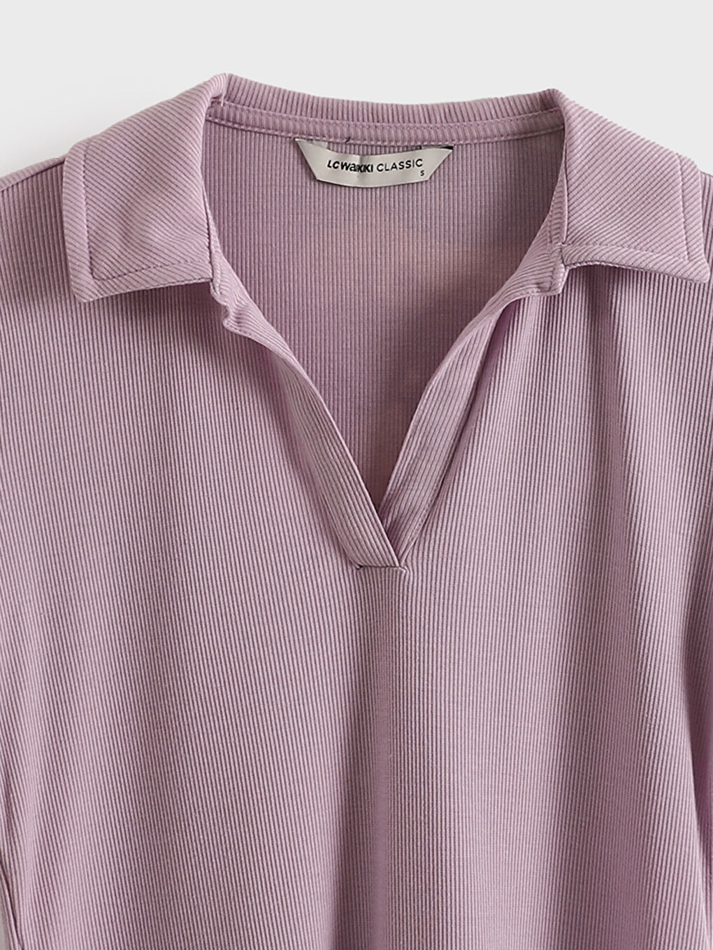 Polo Neck Textured Women's Body -S5DH95Z8-FPH