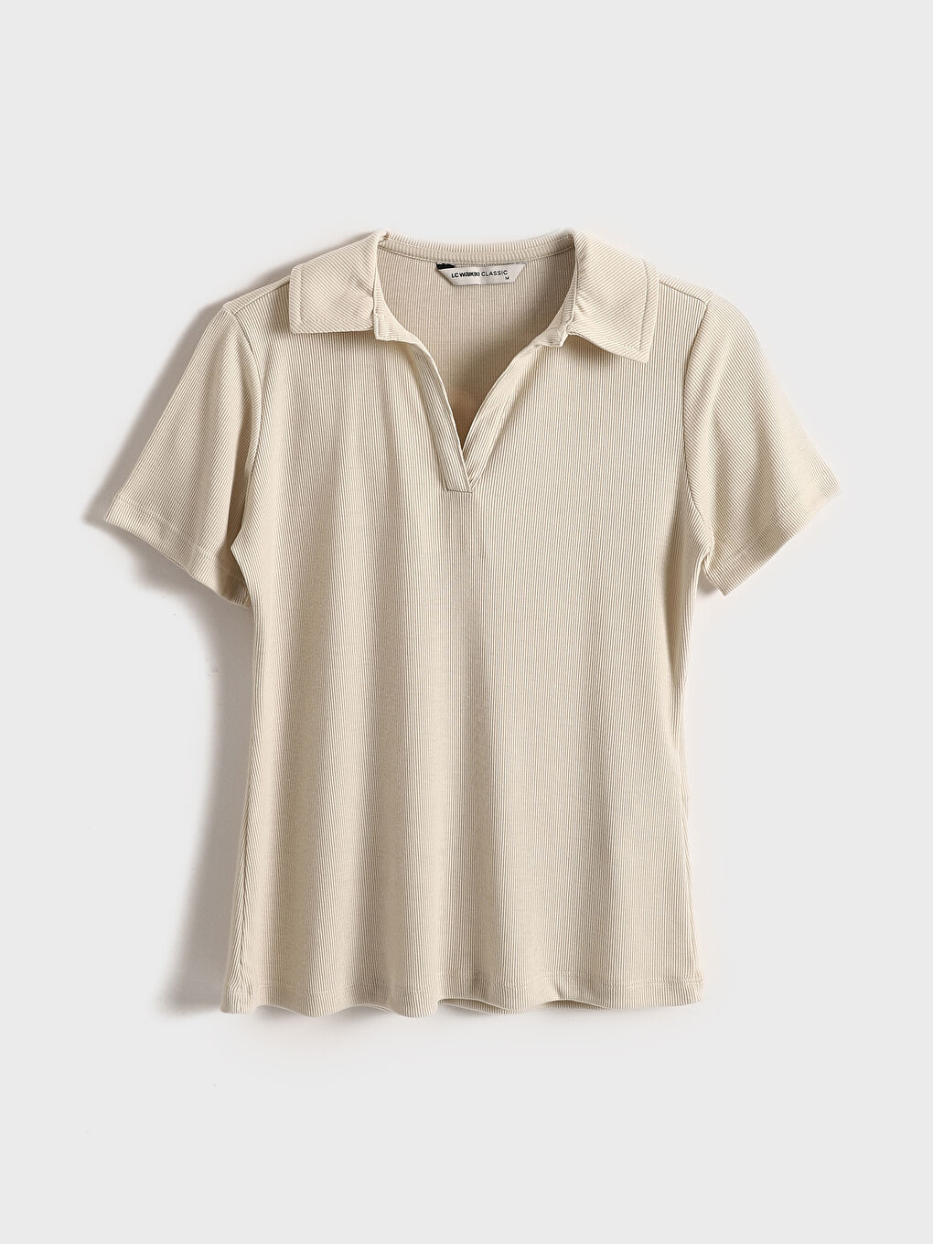 Polo Neck Textured Women's Body -S5DH95Z8-KNB
