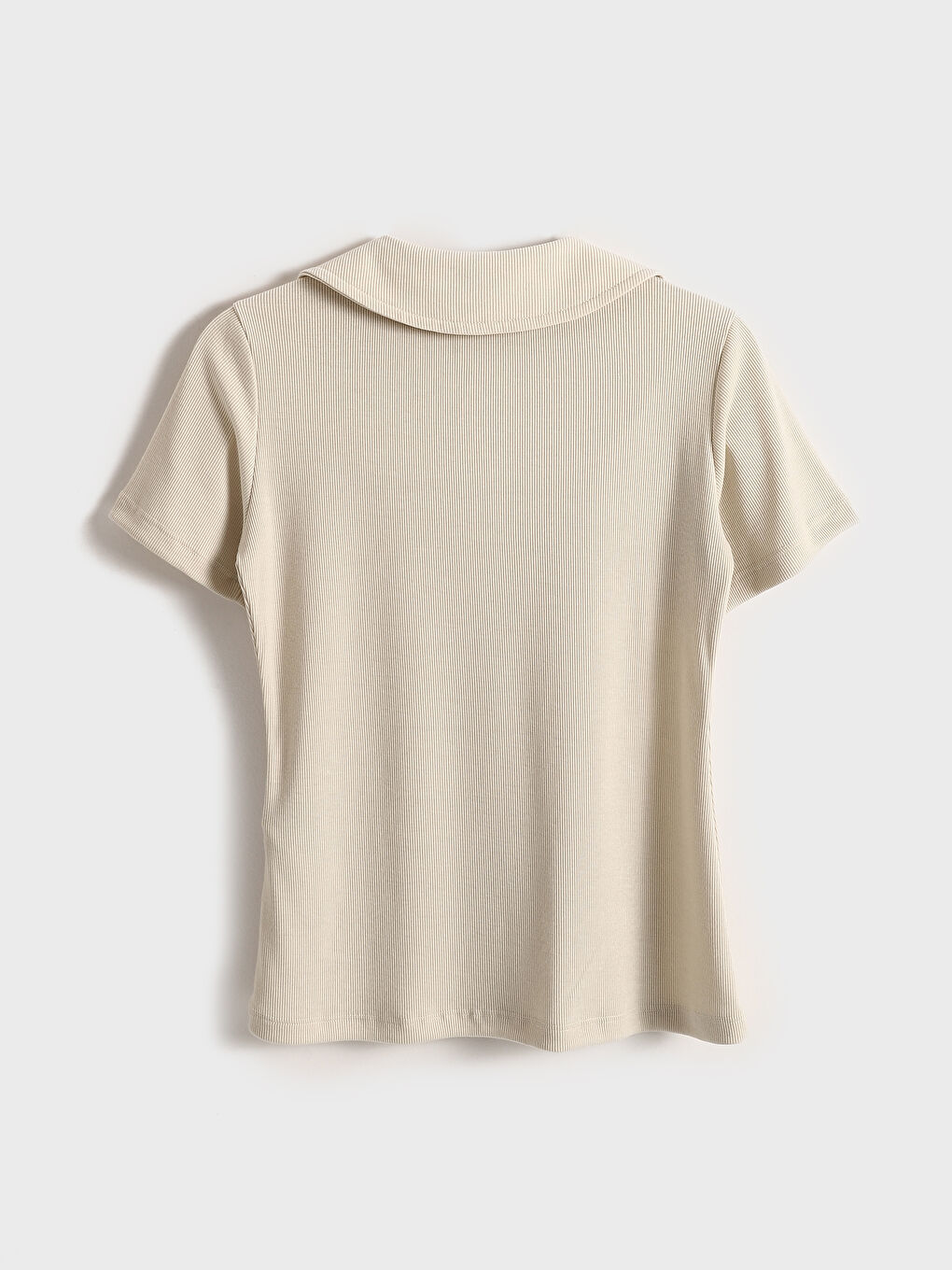 Polo Neck Textured Women's Body -S5DH95Z8-KNB