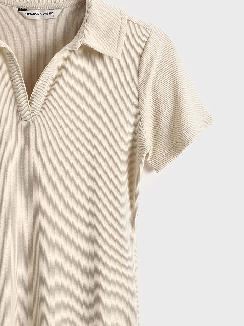 Polo Neck Textured Women's Body -S5DH95Z8-KNB