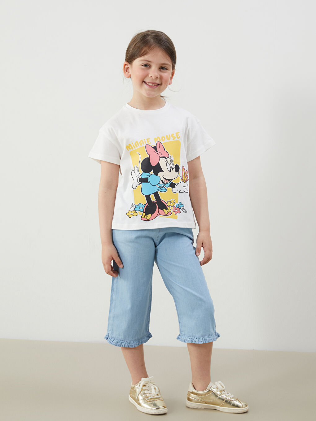 LCW Kids Mavi Beli Lastikli Kız Çocuk Jean Pantolon