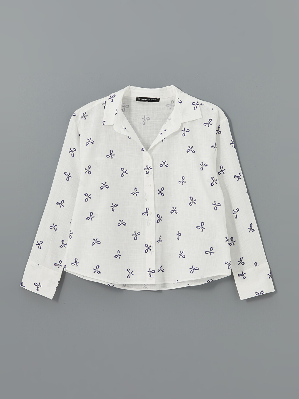 Chemise Femme En Popeline Stretch – Coupe Ajustée, Col Montant, Manches Longues – Pour Bureau Et Décontracté