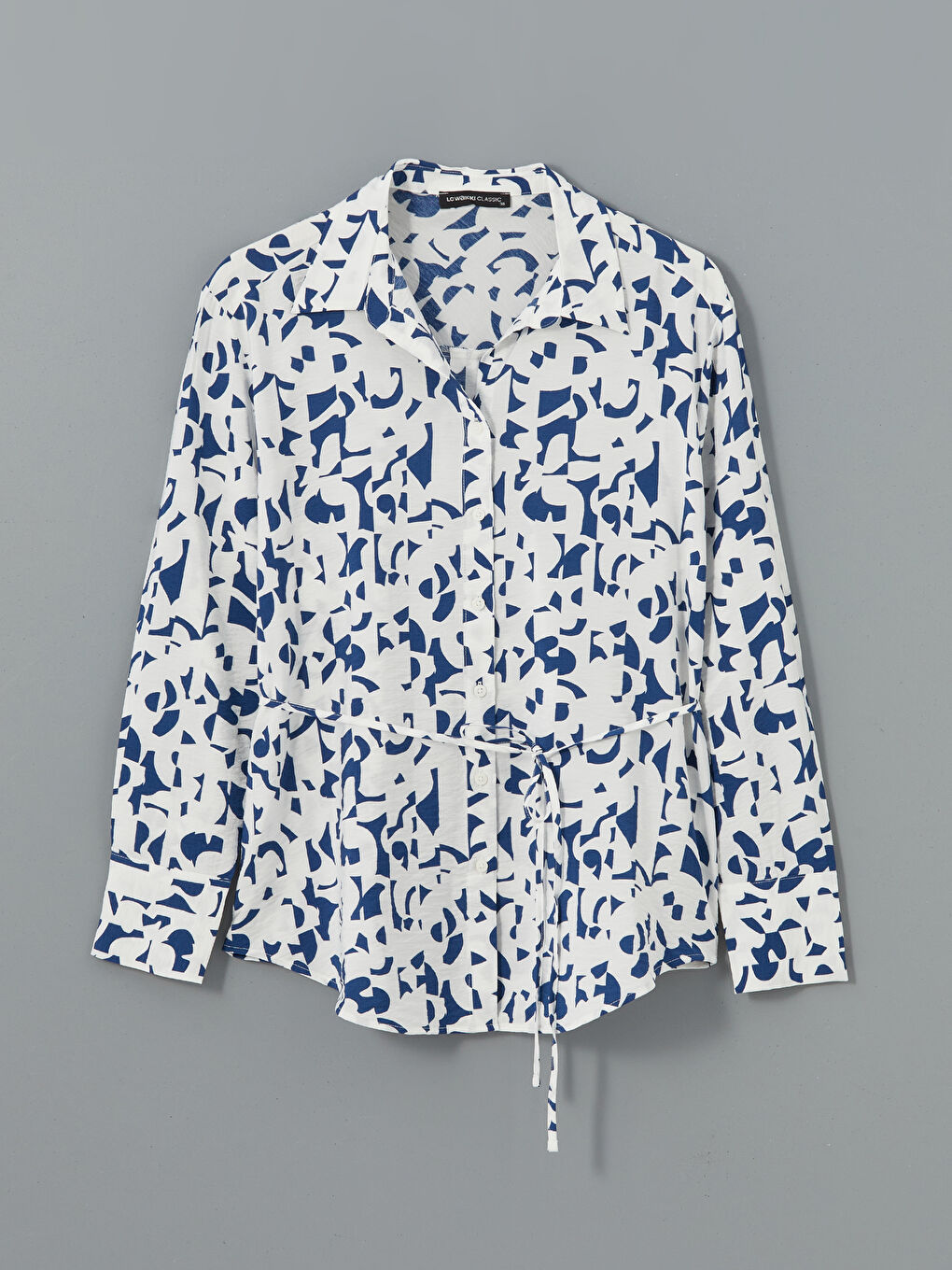 Loose Fit Patterned Women's Shirt -S5DI68Z8-VE4