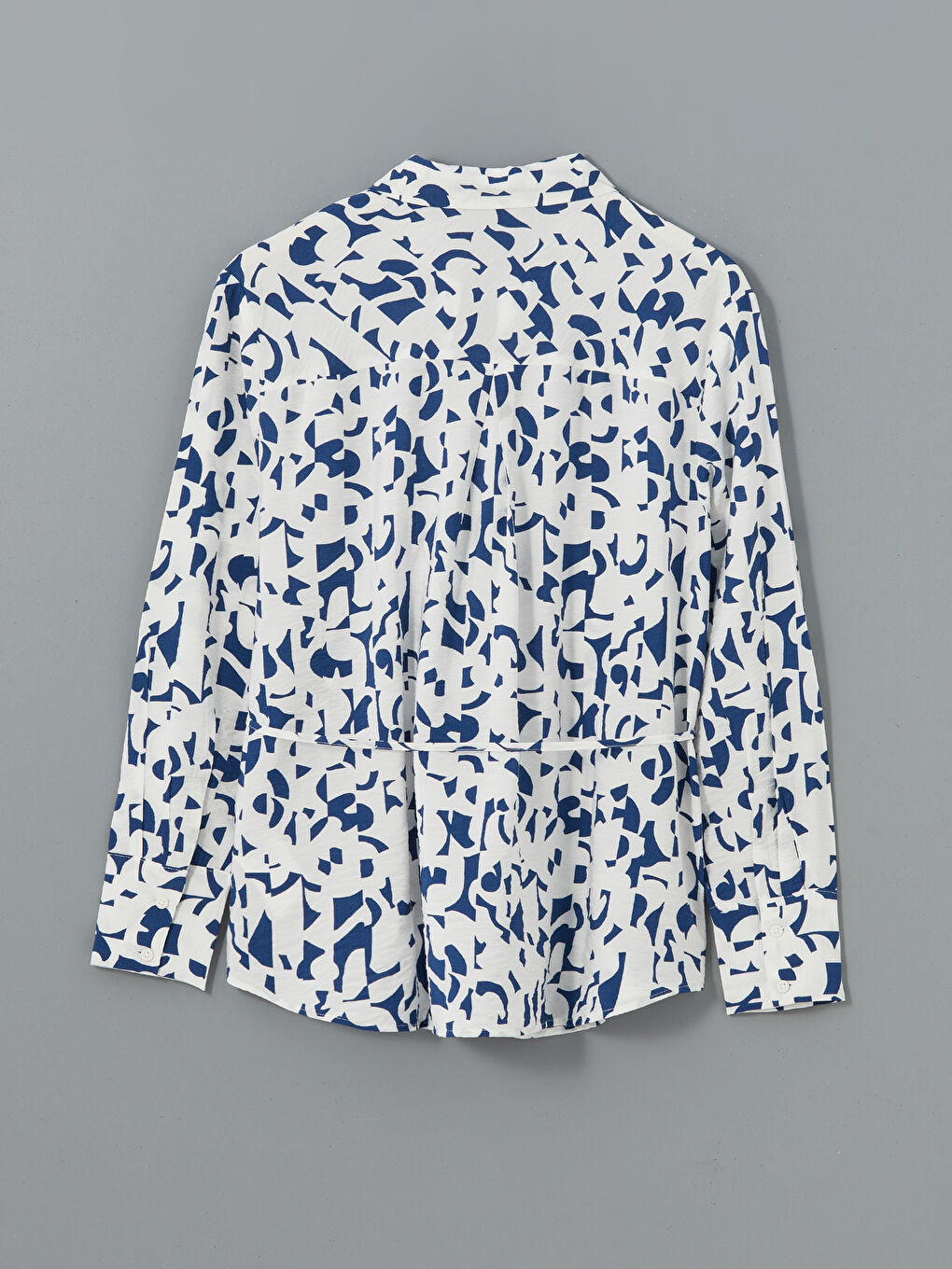 Loose Fit Patterned Women's Shirt -S5DI68Z8-VE4