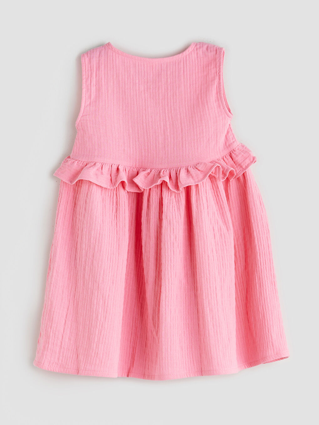 LCW Kids Front Buttoned Muslin Girls' Dress -S5DI82Z1-FNL
