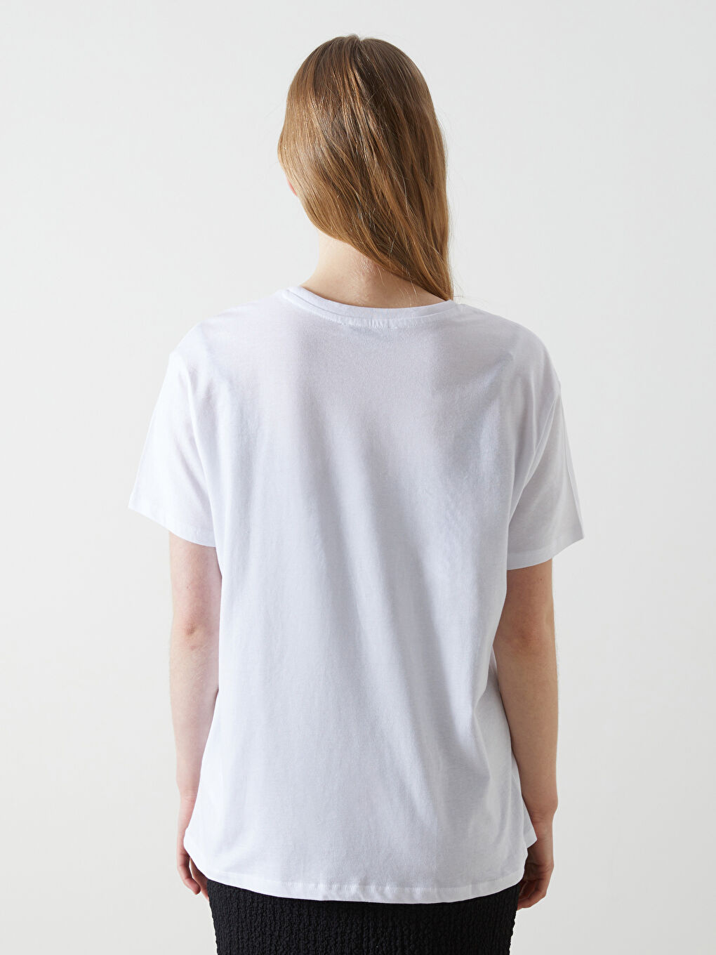 Crew Neck Paris Print Women’S T-Shirt -S5DI99Z8-Q6K