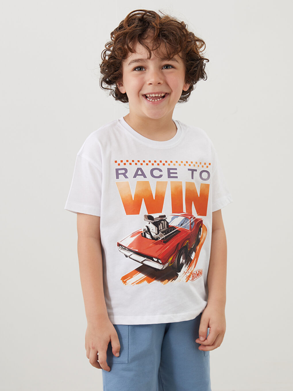 Hot Wheels licenciran dvodelni set majice i šortsa za dečake bebe -S5DJ04Z1-Q6K