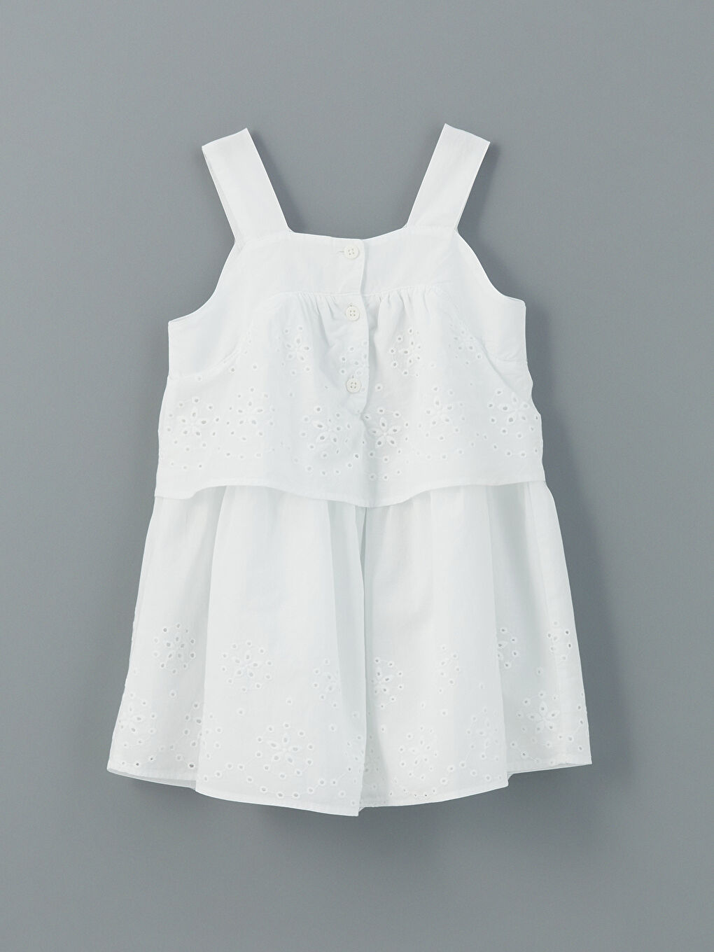 Hole-Knitted Embroidered Baby Girls' Dress -S5DJ10Z1-JYX