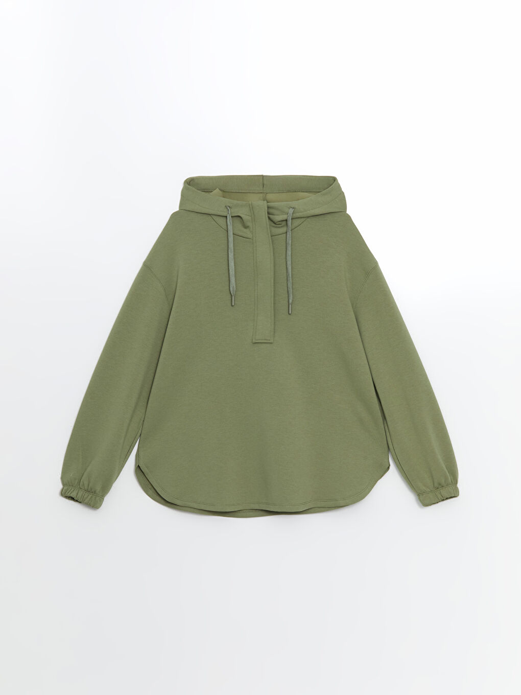 Plain Long Sleeve Women's Hoodie -S5DJ13Z8-GUY