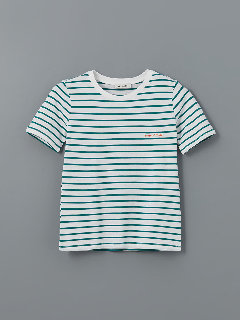Crew Neck Striped Women T-Shirt -S5DJ26Z8-LFM