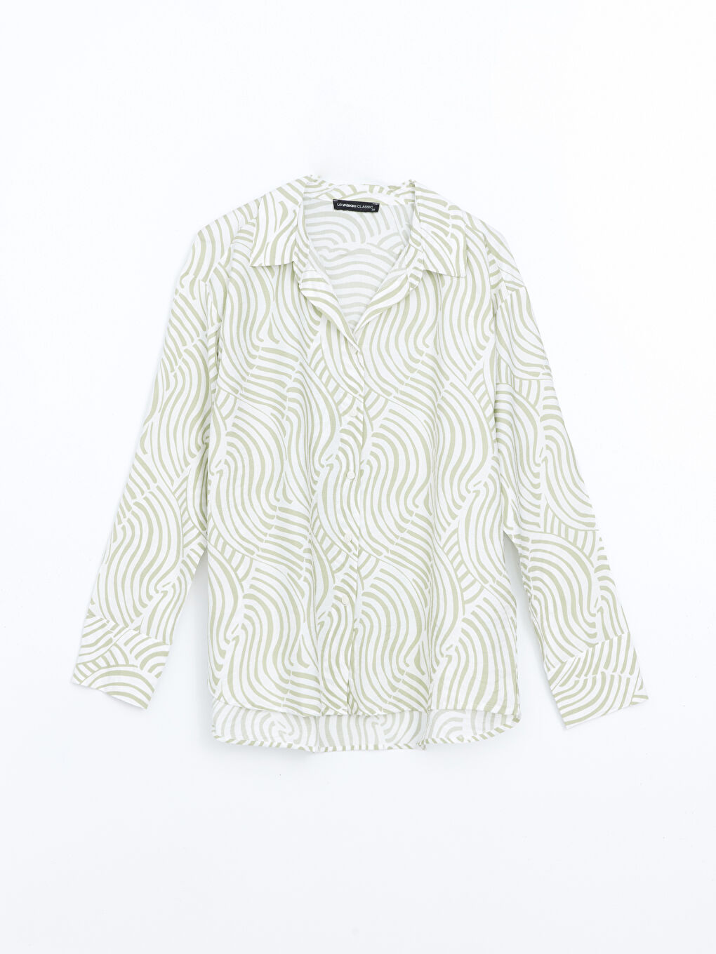 Loose Fit Patterned Women's Shirt -S5DJ43Z8-LRR