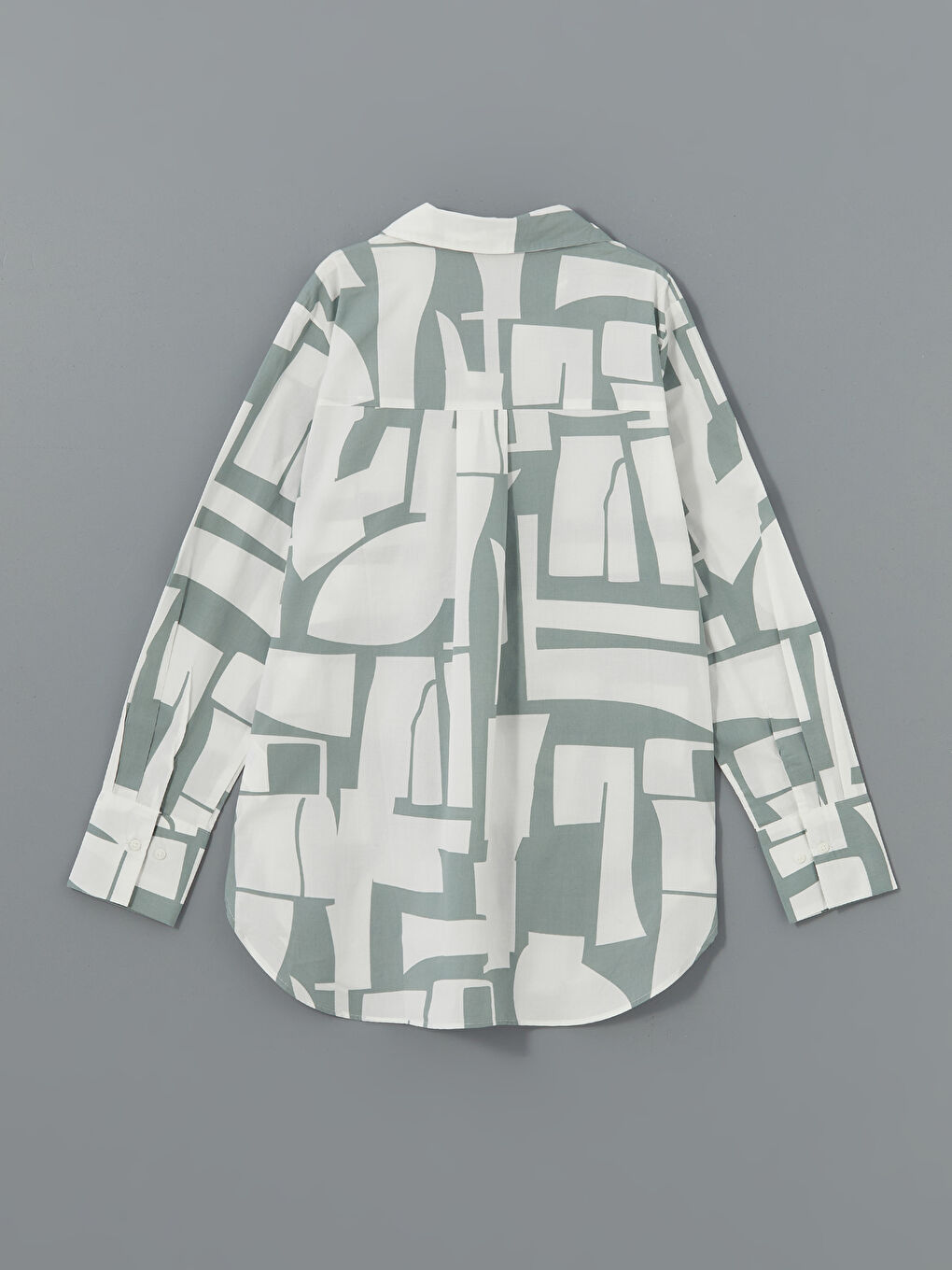 Patterned Poplin Women's Shirt -S5DJ46Z8-LRR