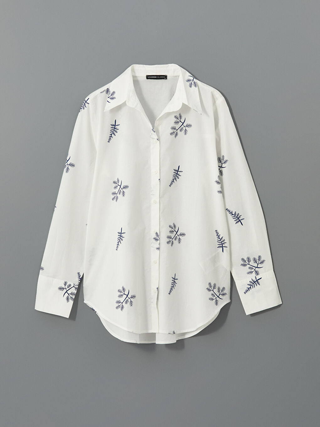 Floral Poplin Women's Shirt -S5DJ46Z8-LU7
