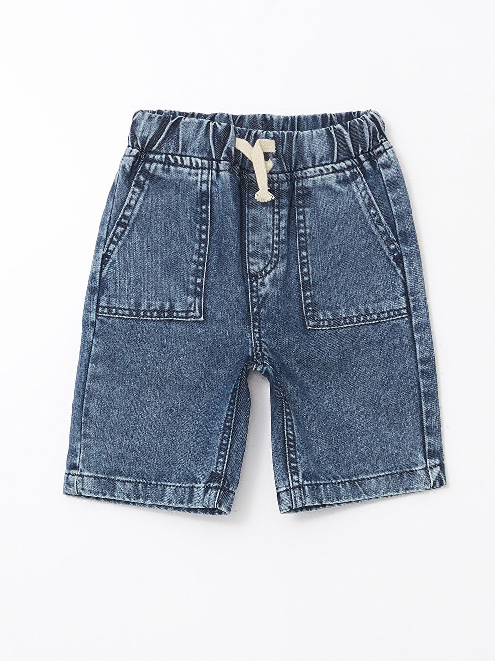 Boys' Elastic Waist Denim Shorts -S5DJ89Z1-H45