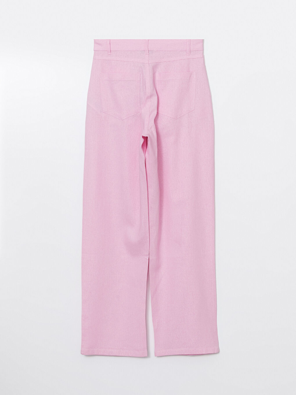 Široke pantalone za žene od mešavine lana -S5DK02Z8-CVR