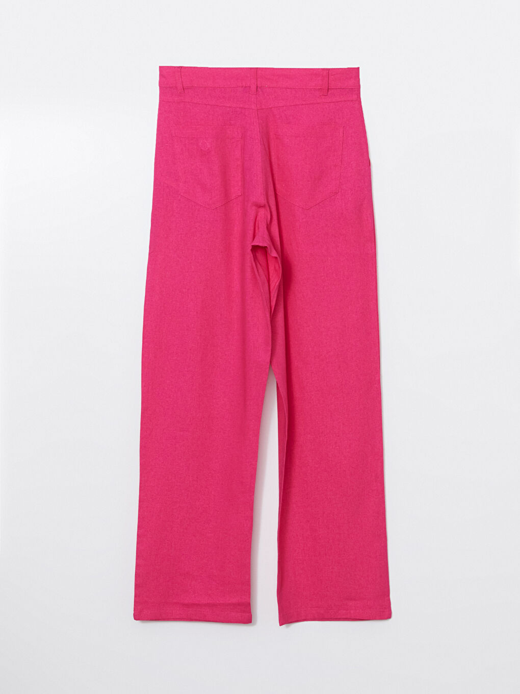Široke pantalone za žene od mešavine lana -S5DK02Z8-DTZ