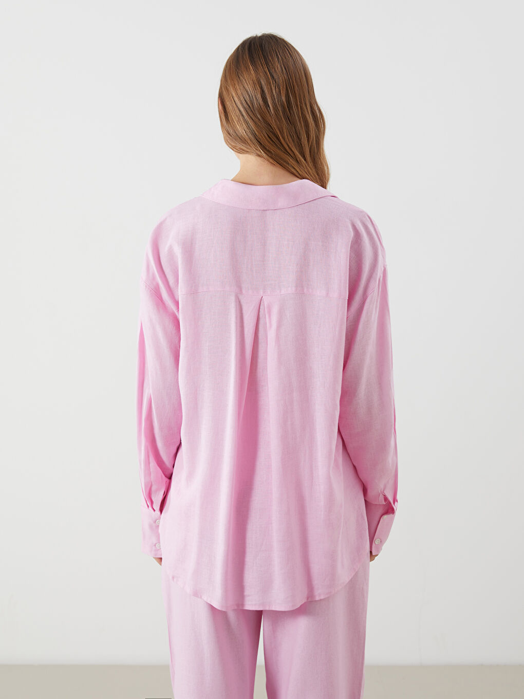 Linen Blend Women's Shirt -S5DK04Z8-CVR