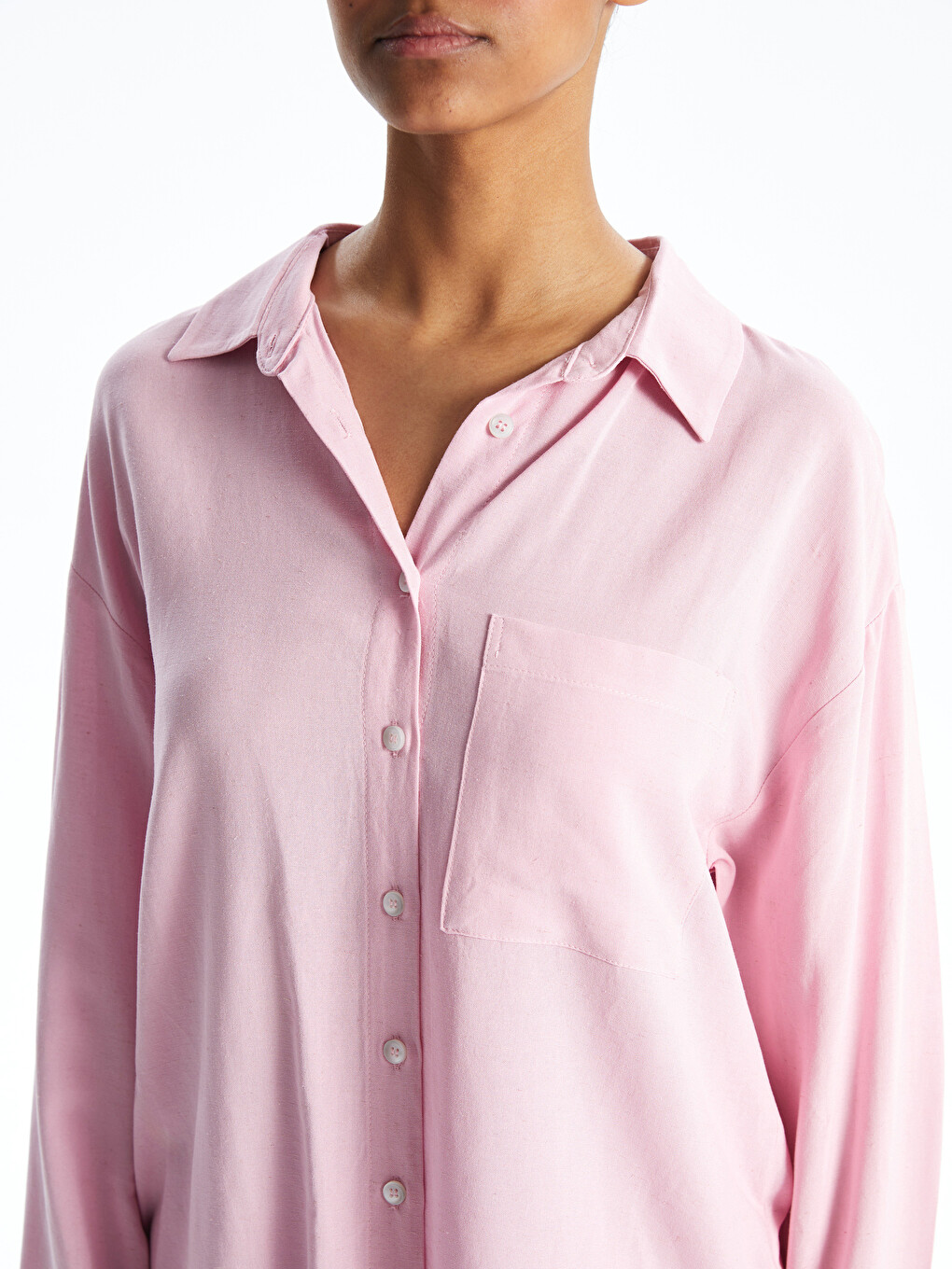 Linen Blend Women's Shirt-2