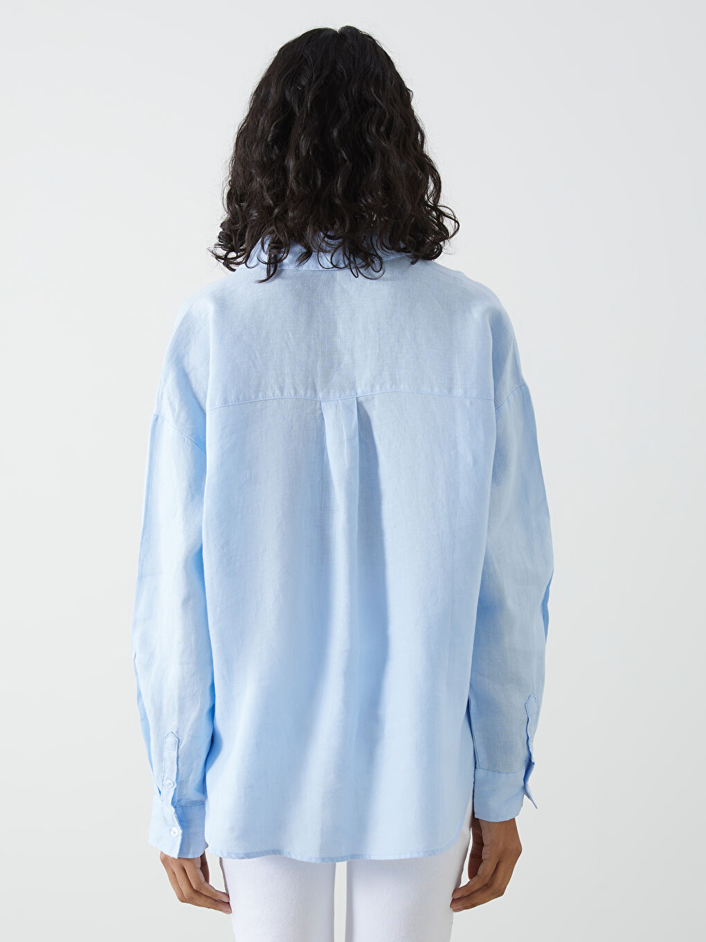 Oversize Linen Women's Shirt -S5DK06Z8-CSV