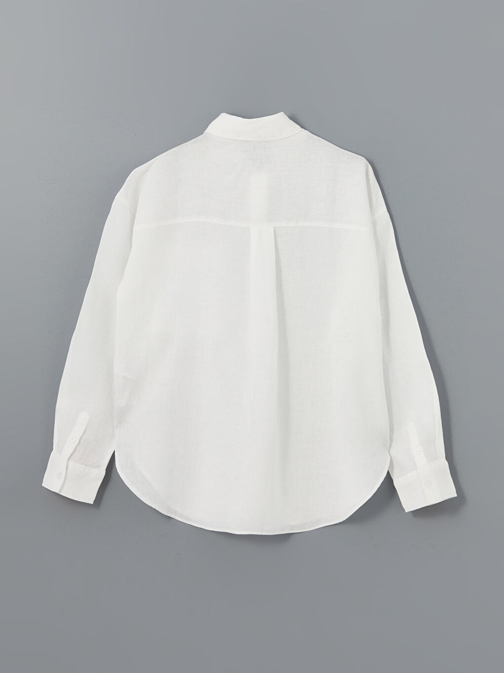 Oversize Linen Women's Shirt -S5DK06Z8-Q6K