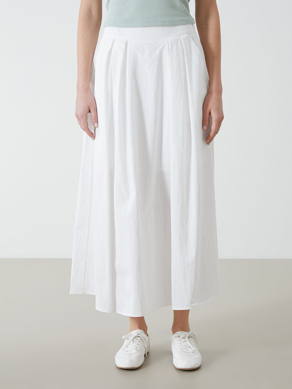 Elasticated Waist Women's Skirt -S5DK07Z8-J1F