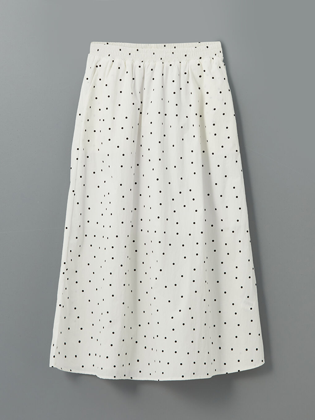Elastic Waist Polka Dot Skirt -S5DK08Z8-J1F